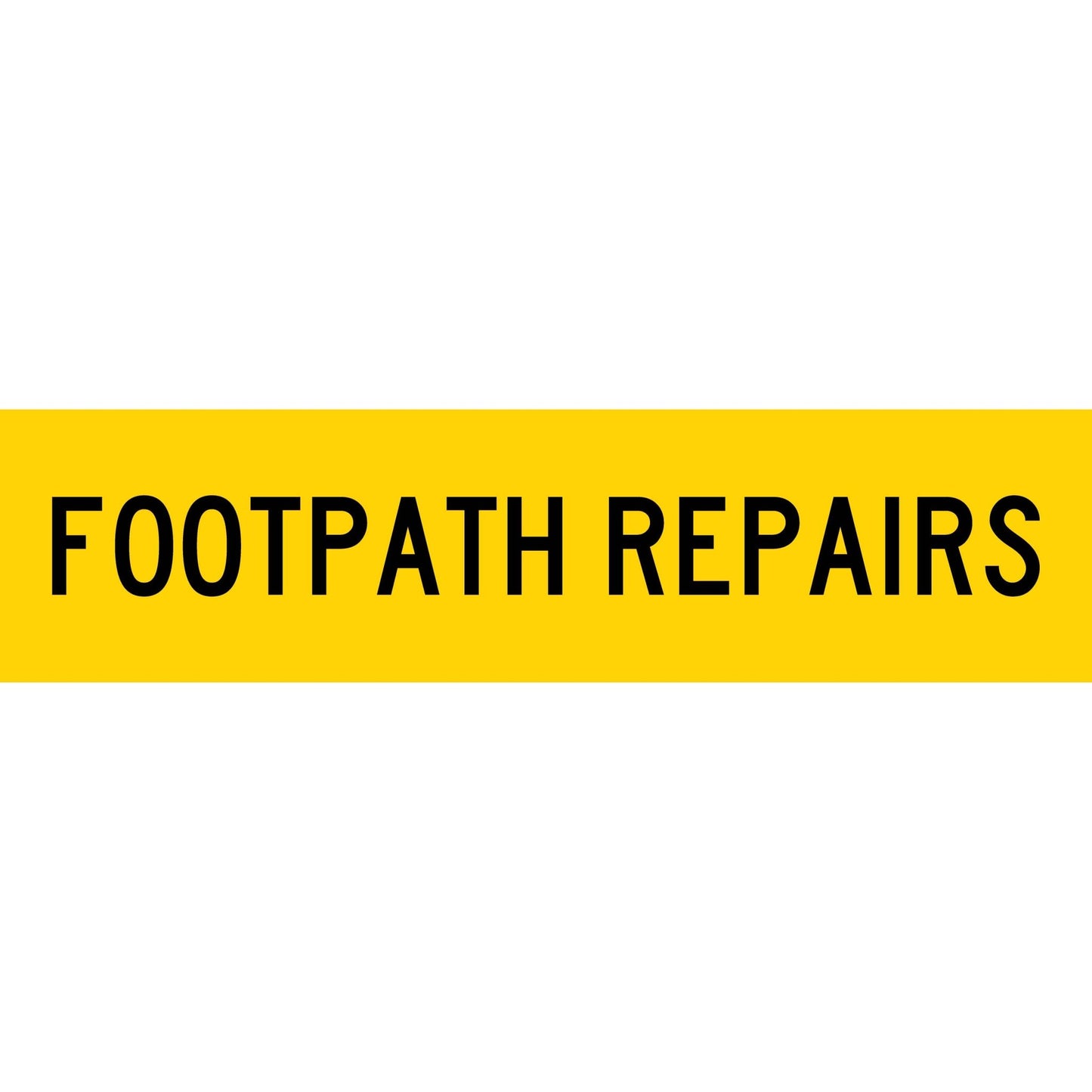 Footpath Sign Multichoice Footpath Repairs Long Skinny Multi Message Traffic Sign – New Signs
