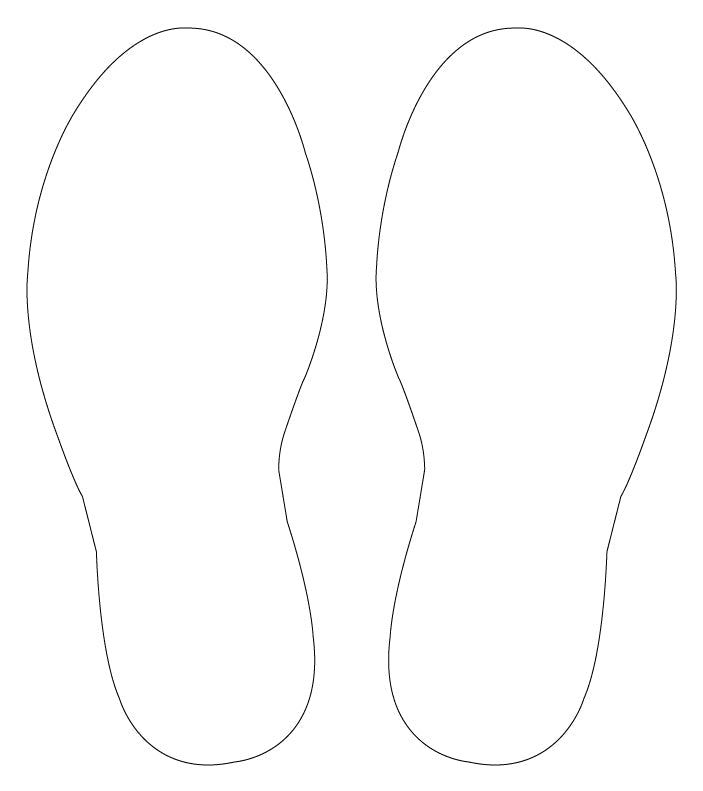 Footprint Floor Stickers - Anti Slip - New Signs