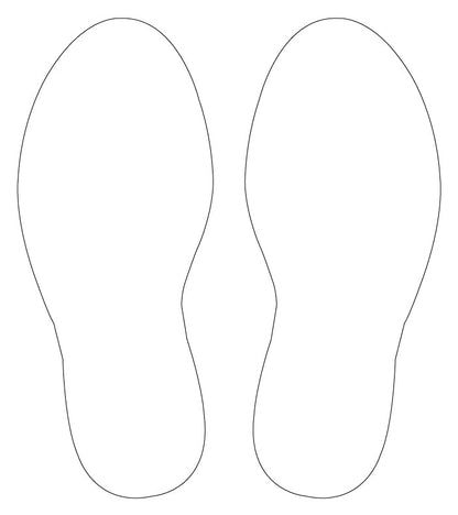Footprint Floor Stickers - Anti Slip - New Signs