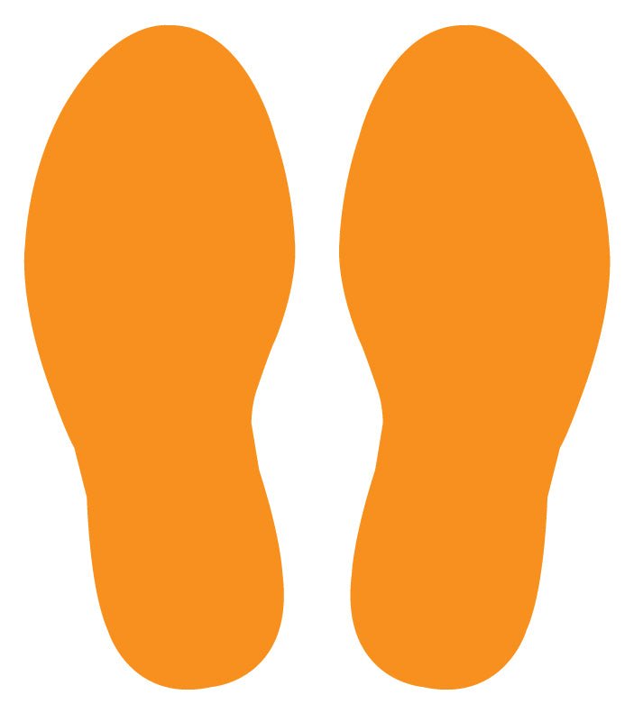 Footprint Floor Stickers - Anti Slip - New Signs
