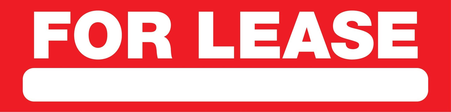 For Lease - Landscape Corflute Toblerone Signs - New Signs