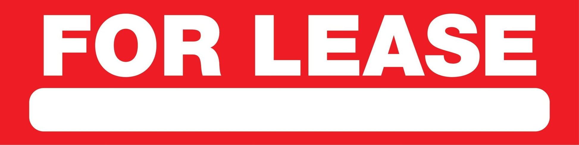 For Lease - Landscape Corflute Toblerone Signs - New Signs