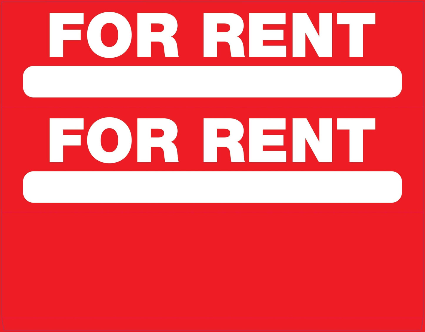 For Rent - Landscape Corflute Toblerone Signs - New Signs