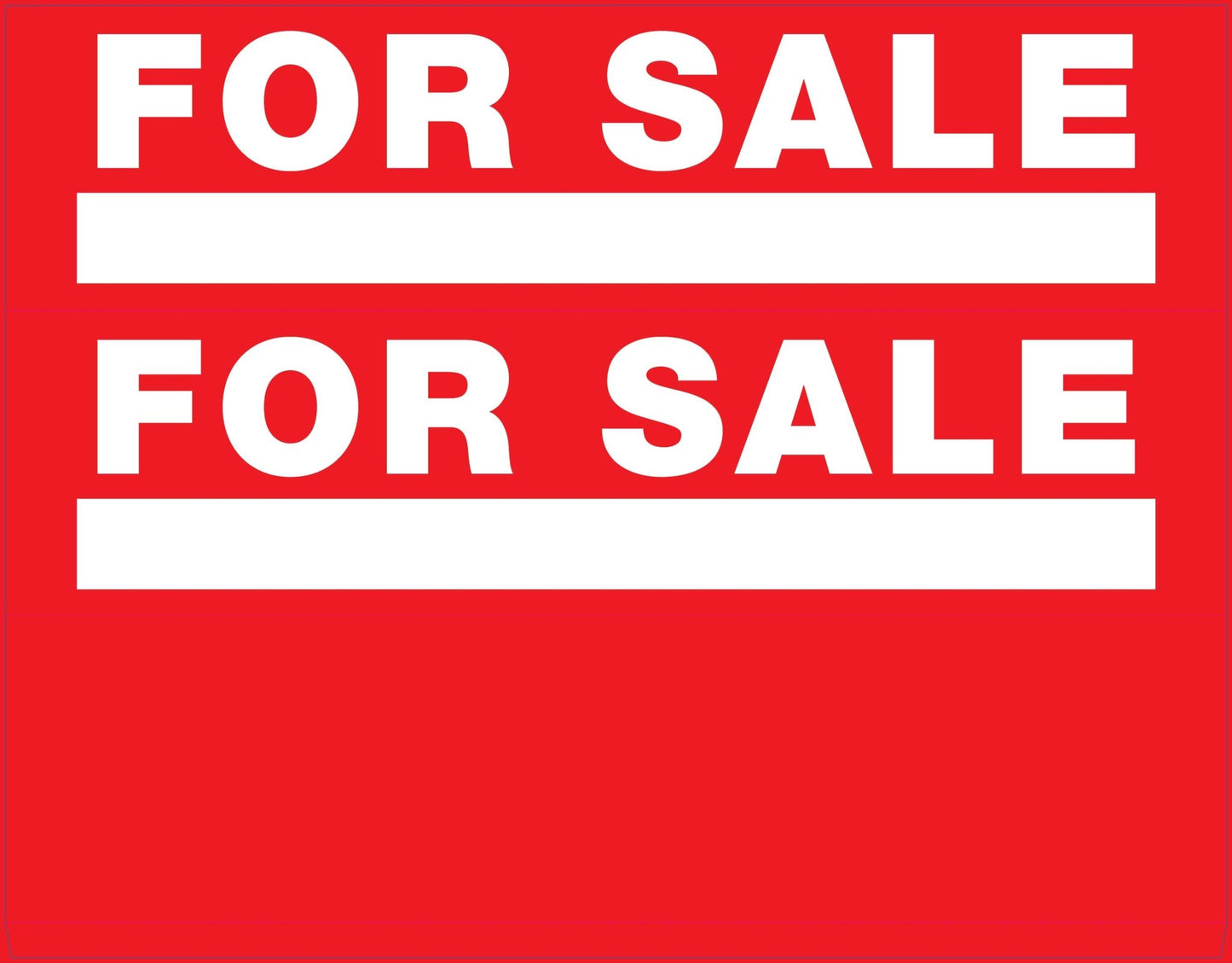 For Sale - Landscape Corflute Toblerone Signs - New Signs