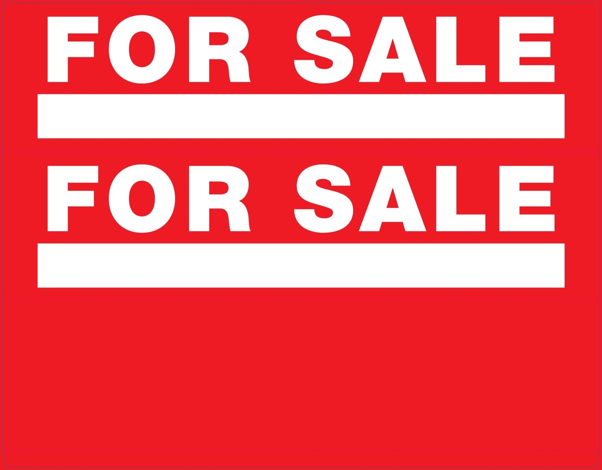 For Sale - Landscape Corflute Toblerone Signs - New Signs