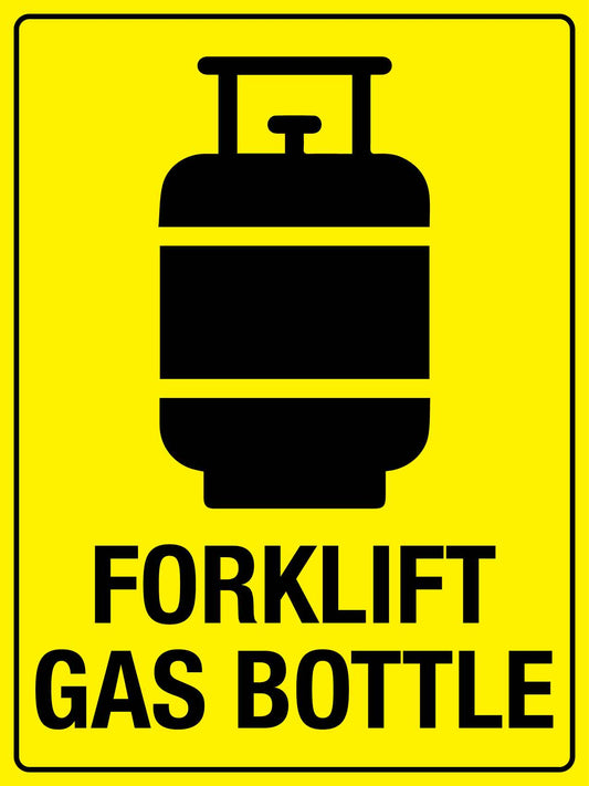 Forklift Gas Bottle Sign - New Signs