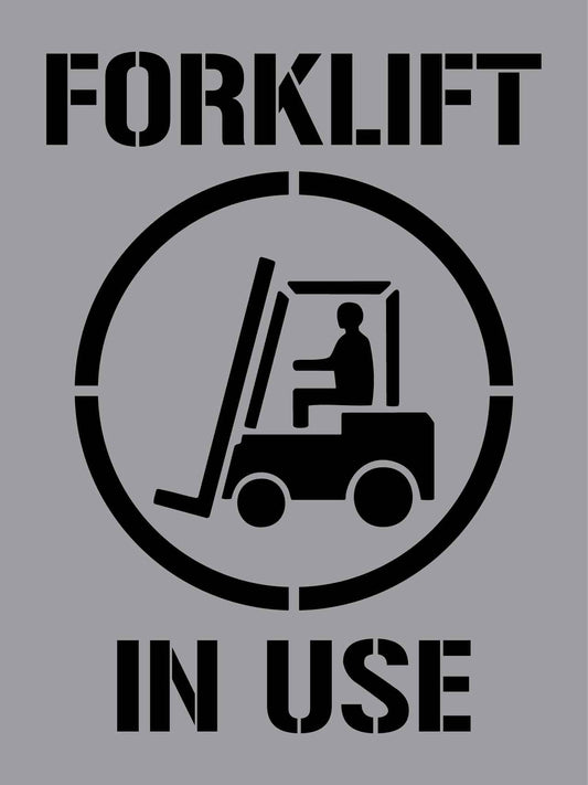 Forklift In Use - Aluminium Composite Stencil - New Signs