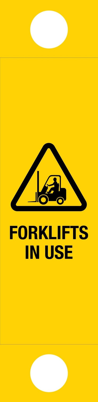 Forklift In Use - Corflute Bollard Traffic Signs - New Signs