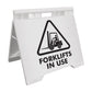Forklifts In Use - Evarite A - Frame Sign - New Signs
