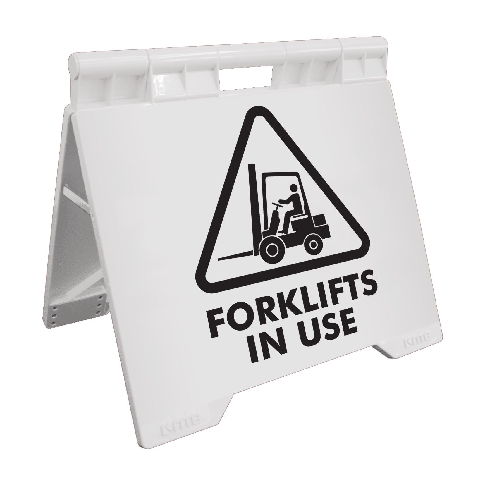 Forklifts In Use - Evarite A - Frame Sign - New Signs
