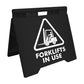 Forklifts In Use - Evarite A - Frame Sign - New Signs