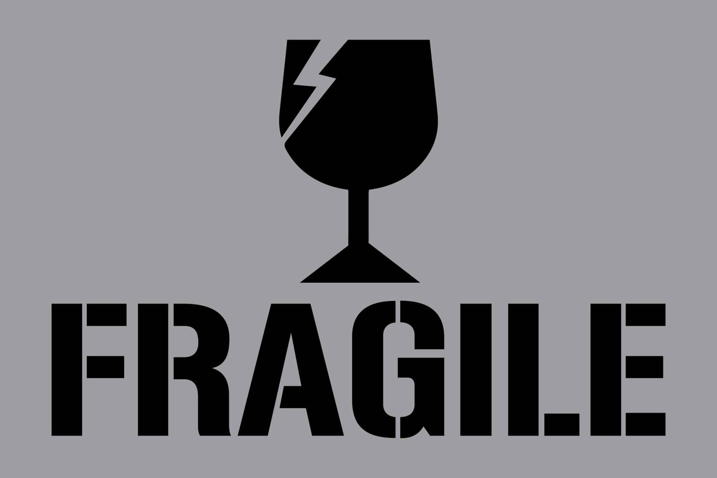 Fragile - Aluminium Composite Stencil - New Signs