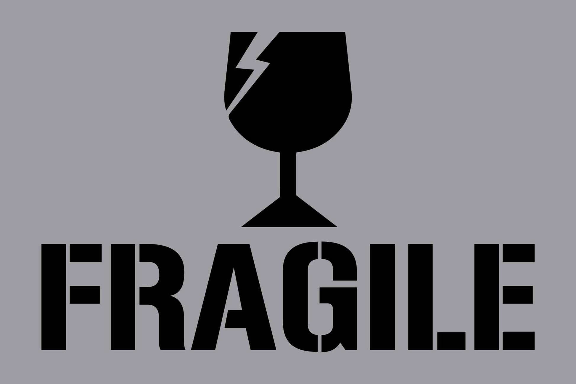 Fragile - Aluminium Composite Stencil - New Signs