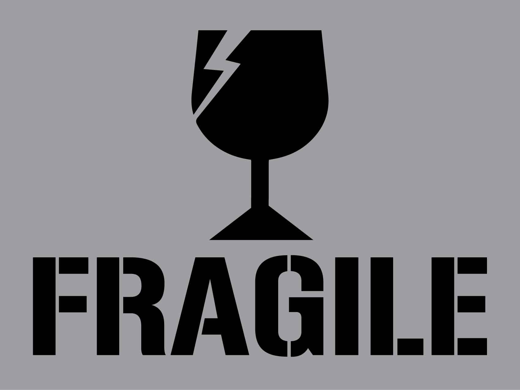 Fragile - Aluminium Composite Stencil - New Signs