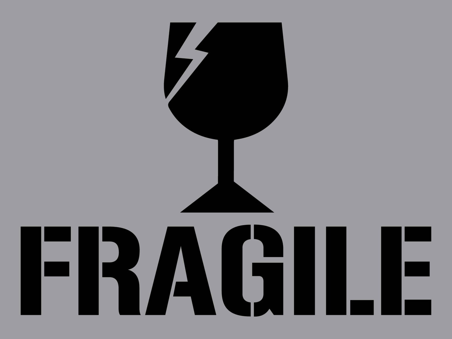 Fragile - Aluminium Composite Stencil - New Signs