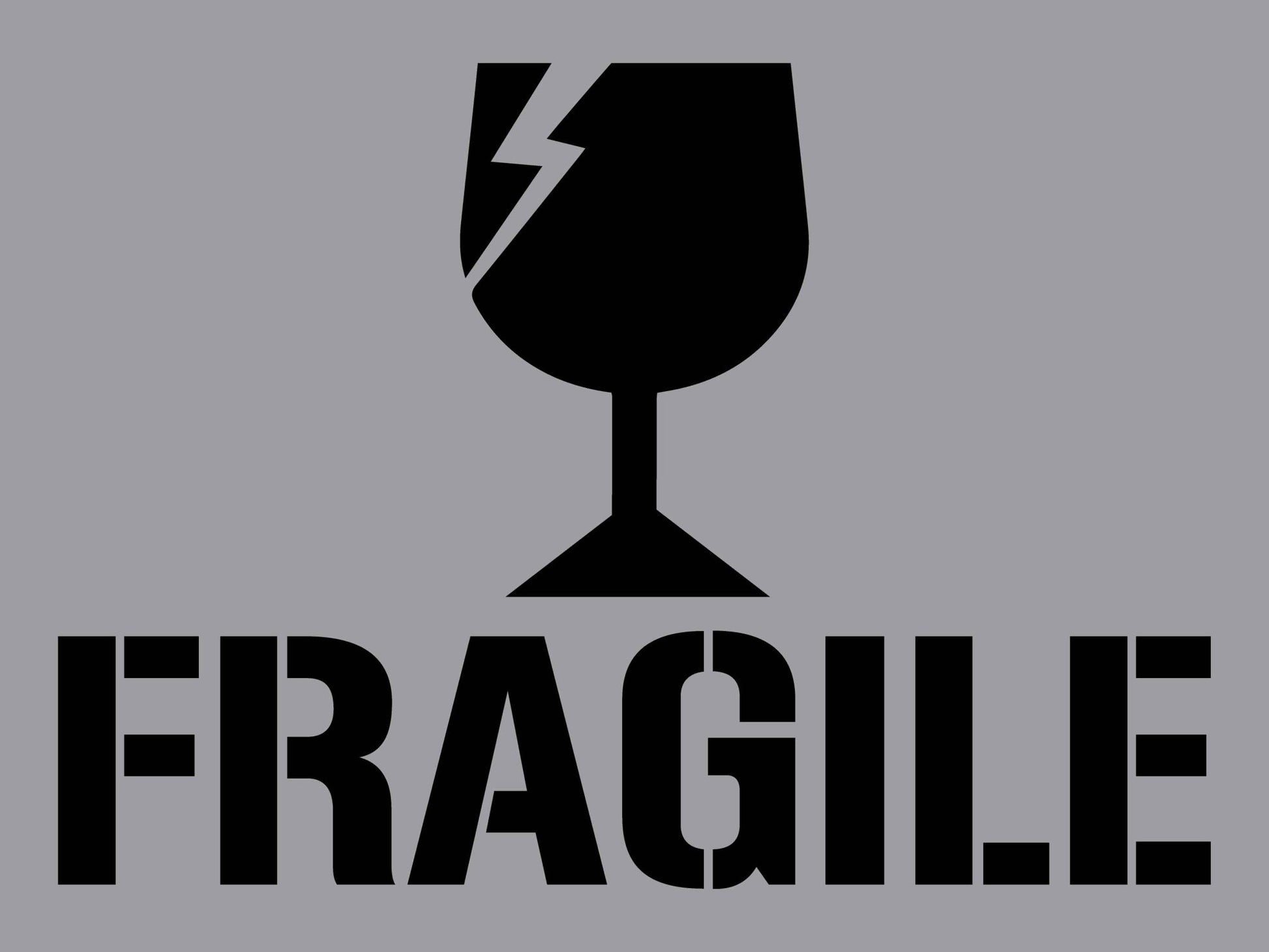 Fragile - Aluminium Composite Stencil - New Signs