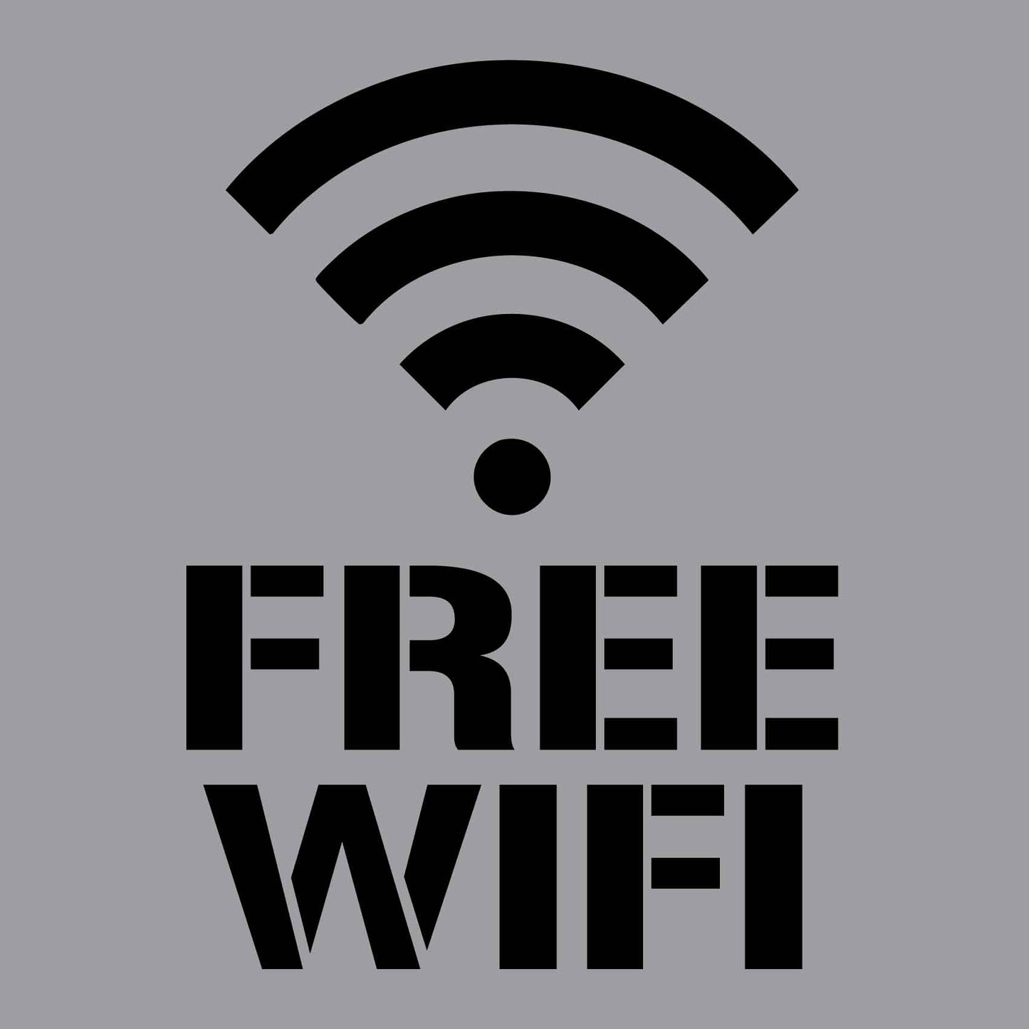 Free Wifi - Aluminium Composite Stencil - New Signs