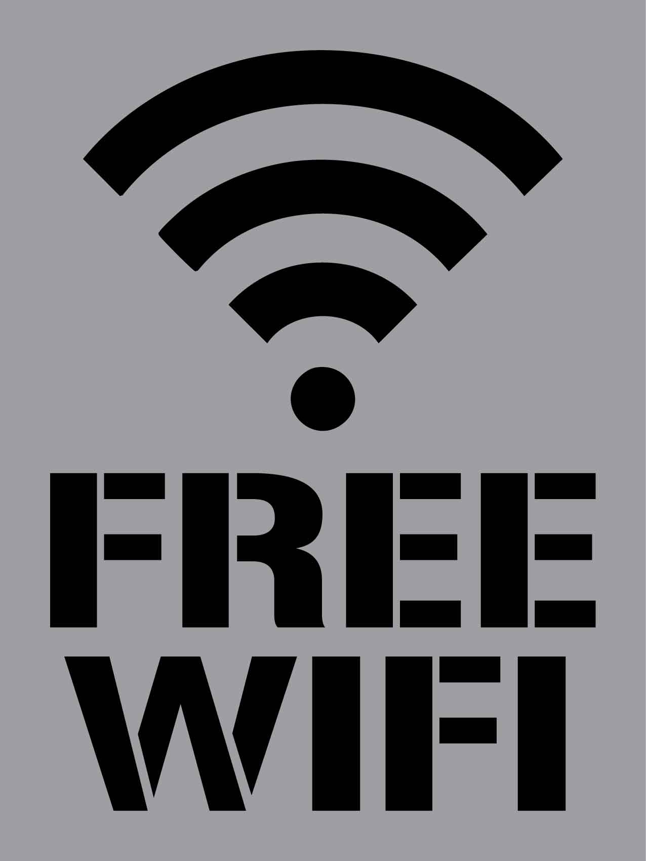 Free Wifi - Aluminium Composite Stencil - New Signs