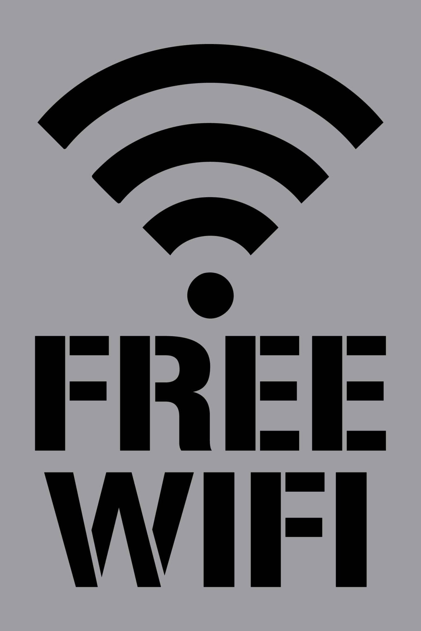 Free Wifi - Aluminium Composite Stencil - New Signs