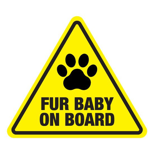Fur Baby On Board Vehicle Sticker - New Signs
