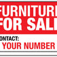 Furniture For Sale Sign - New Signs