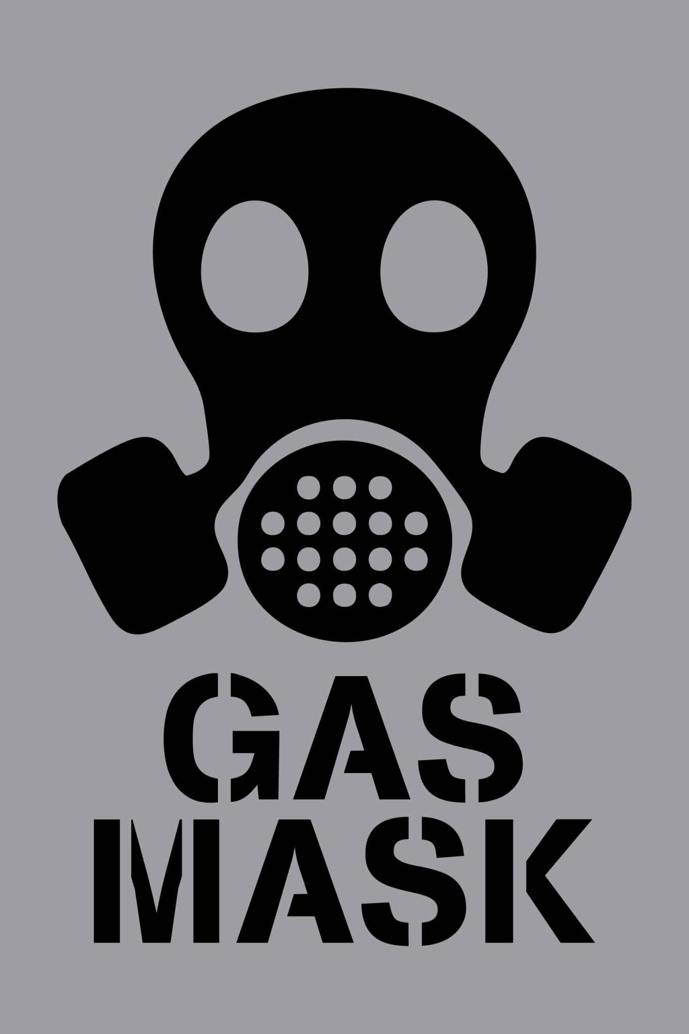 Gas Mask - Aluminium Composite Stencil - New Signs