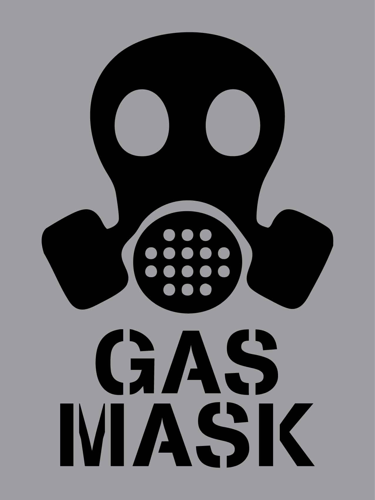 Gas Mask - Aluminium Composite Stencil - New Signs