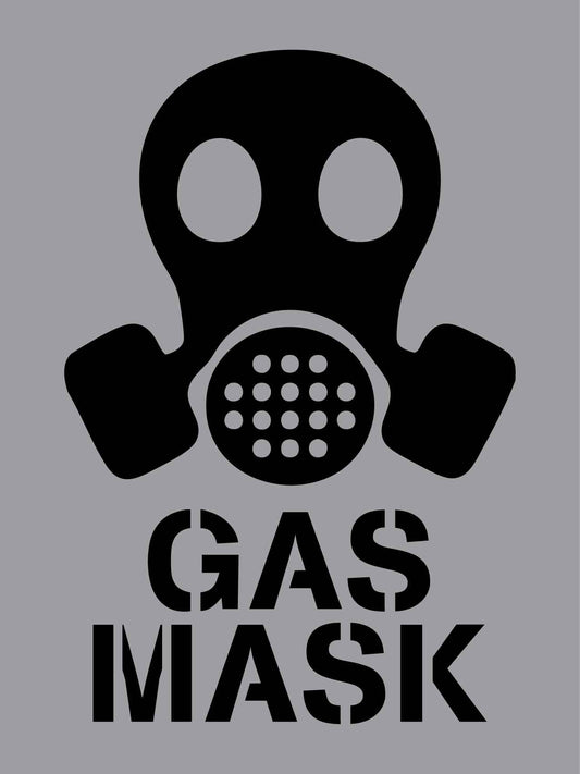 Gas Mask - Aluminium Composite Stencil - New Signs