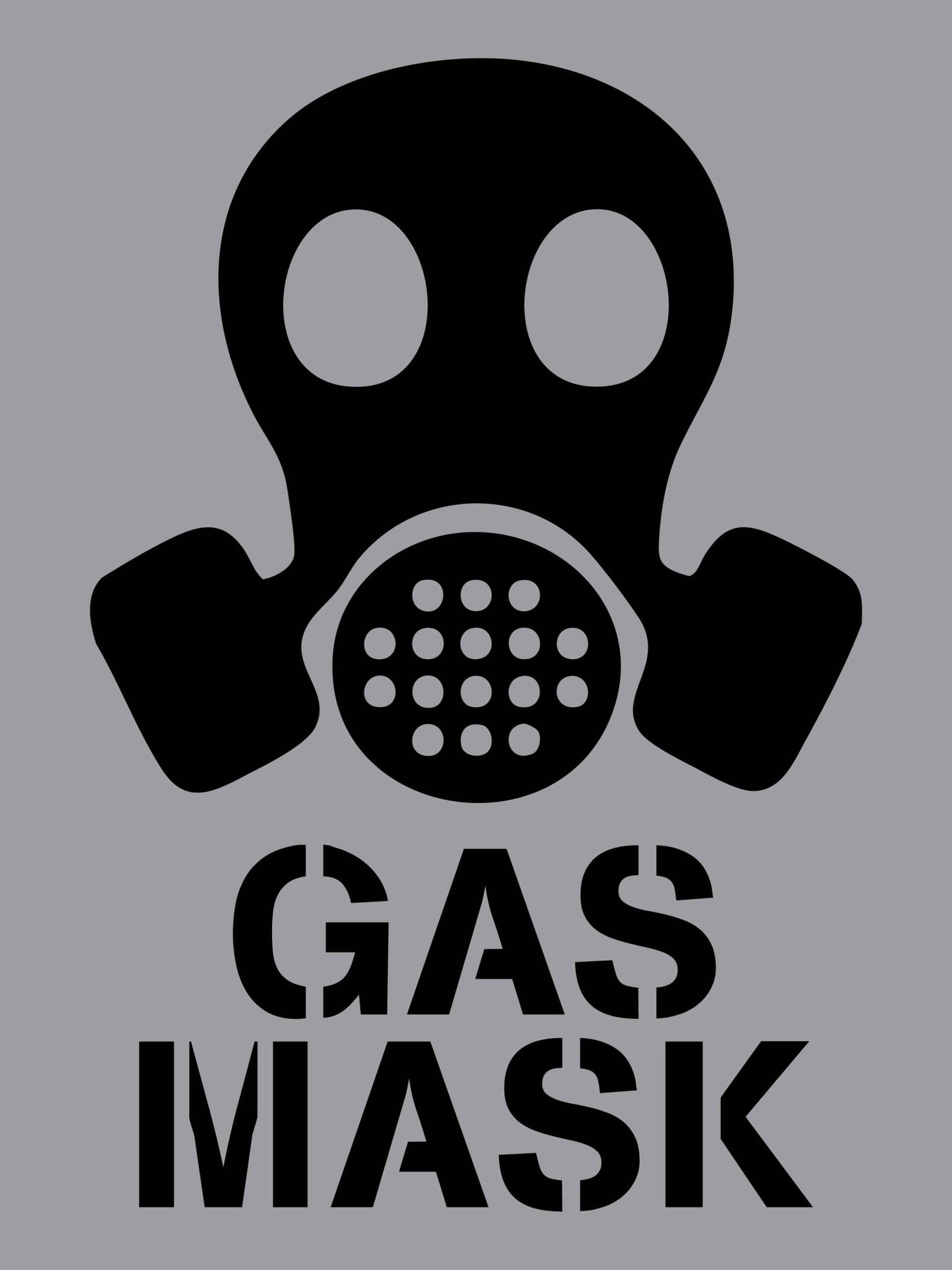 Gas Mask - Aluminium Composite Stencil - New Signs