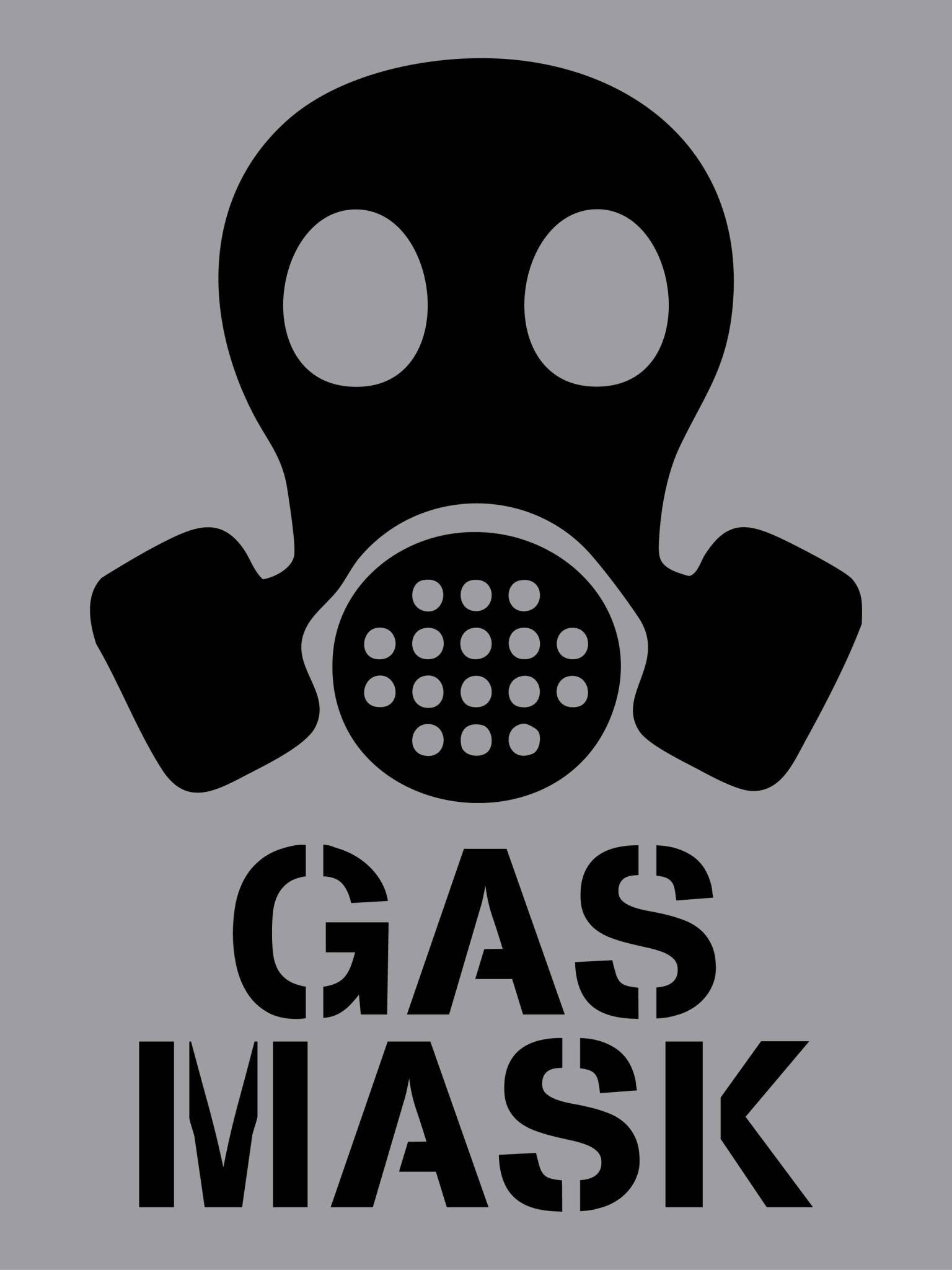 Gas Mask - Aluminium Composite Stencil - New Signs