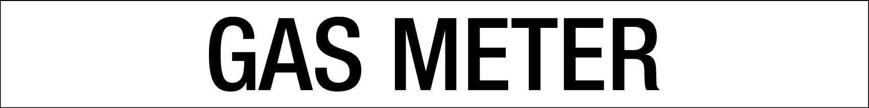 Gas Meter - Statutory Sign - New Signs