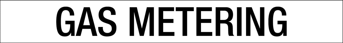 Gas Metering - Statutory Sign - New Signs
