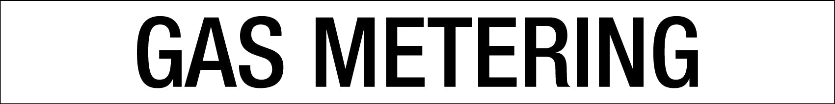 Gas Metering - Statutory Sign - New Signs