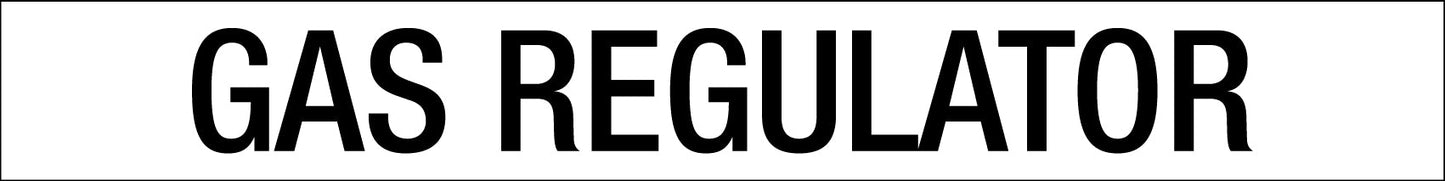 Gas Regulator - Statutory Sign - New Signs