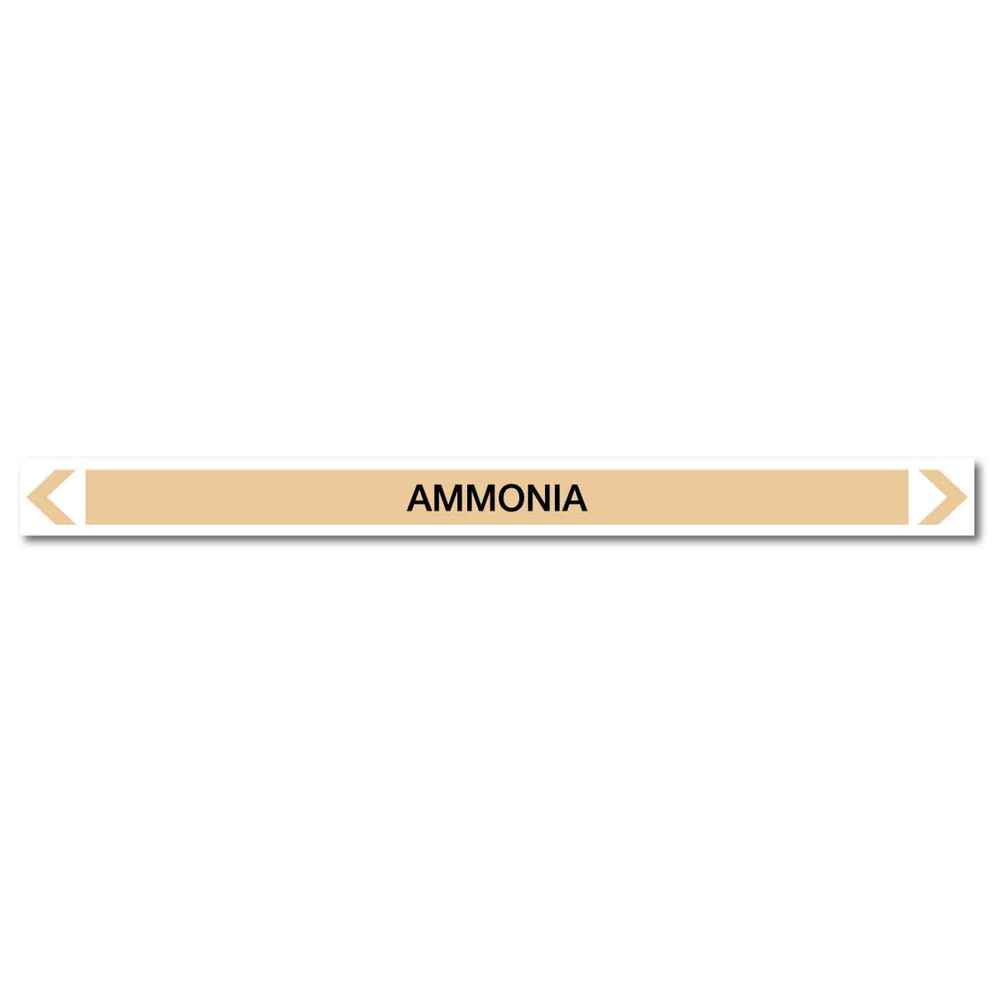 Gases - Ammonia - Pipe Marker Sticker - New Signs