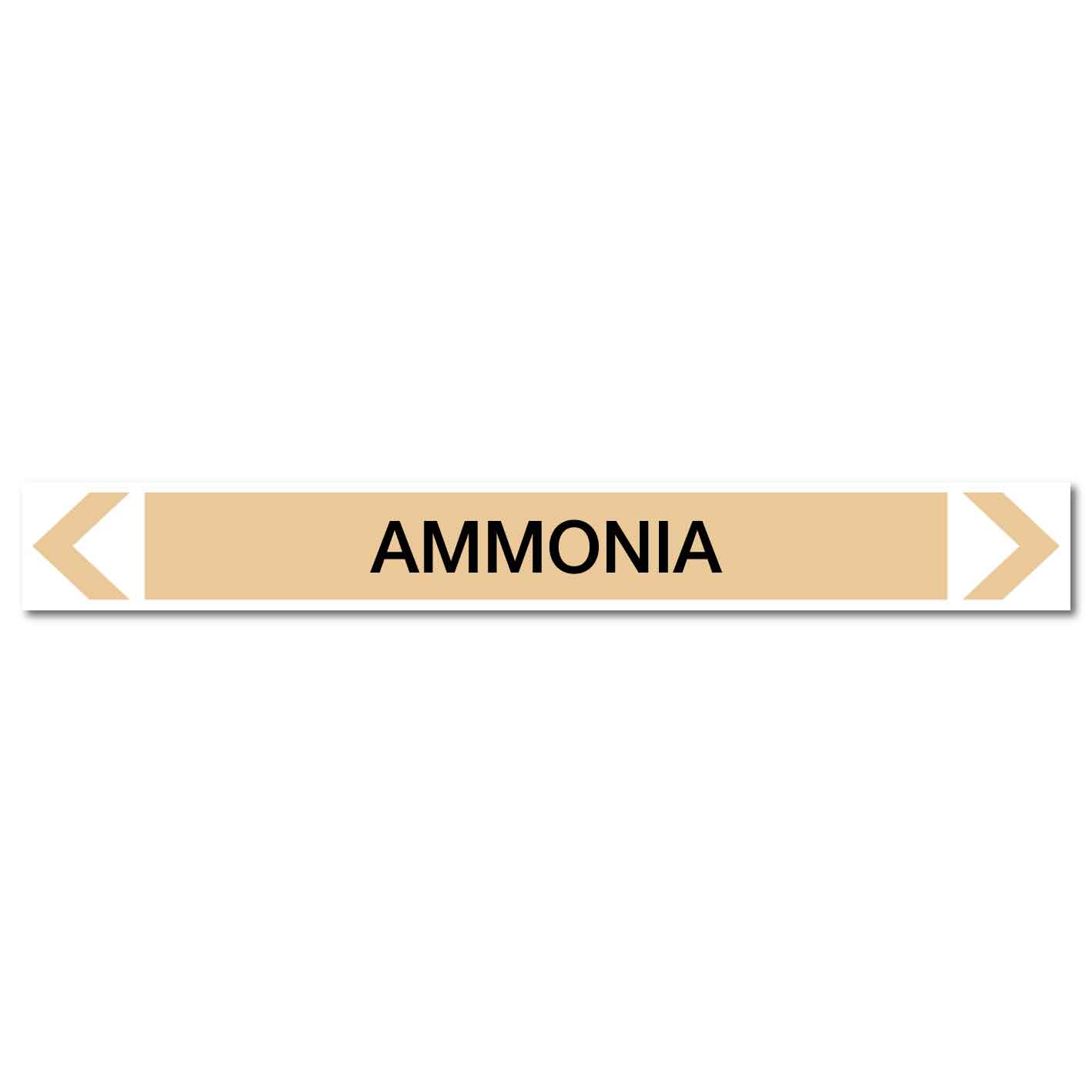 Gases - Ammonia - Pipe Marker Sticker - New Signs