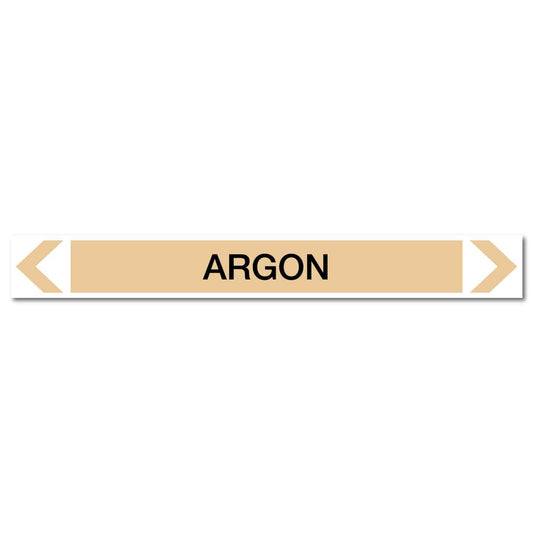 Gases - Argon - Pipe Marker Sticker - New Signs