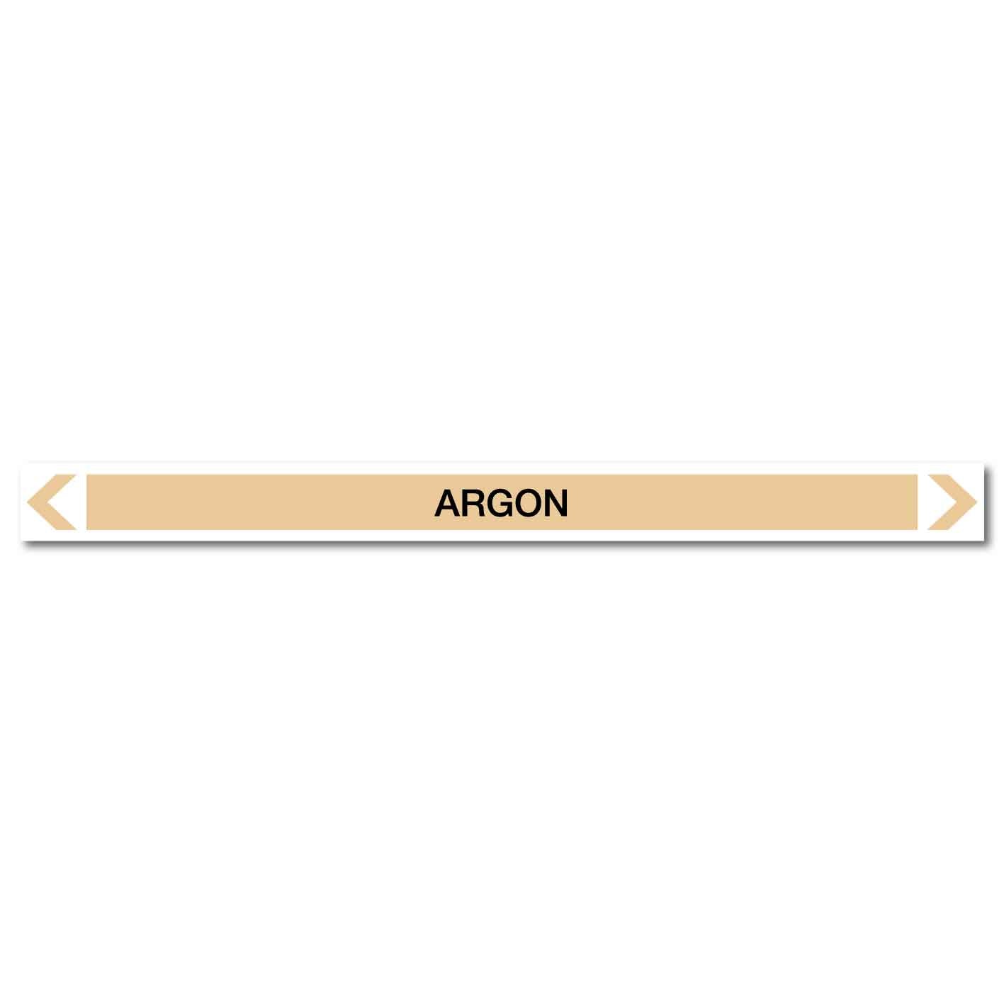 Gases - Argon - Pipe Marker Sticker - New Signs