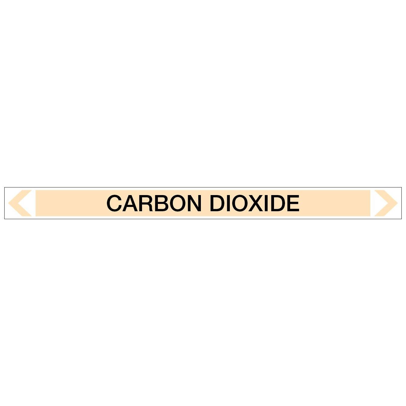 Gases - Carbon Dioxide - Pipe Marker Sticker - New Signs