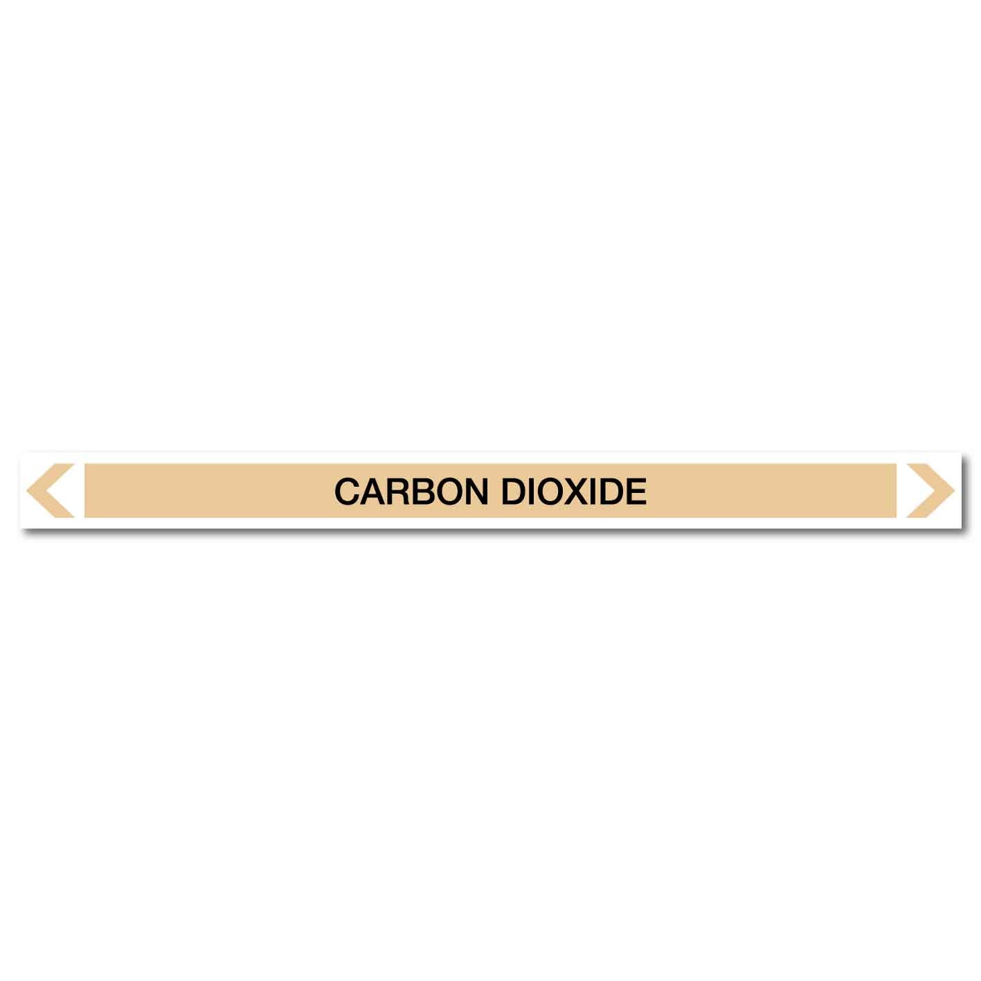 Gases - Carbon Dioxide - Pipe Marker Sticker - New Signs