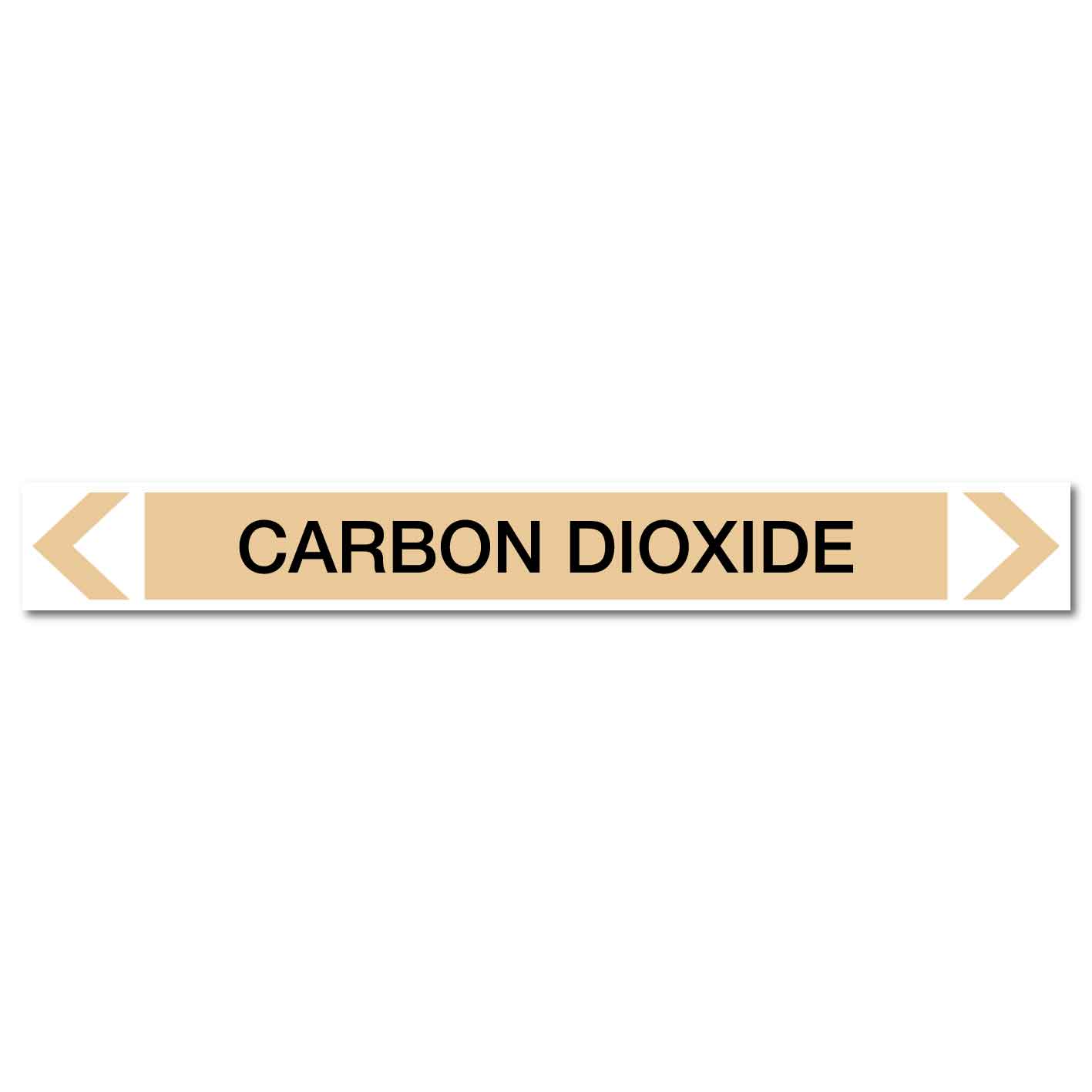 Gases - Carbon Dioxide - Pipe Marker Sticker - New Signs