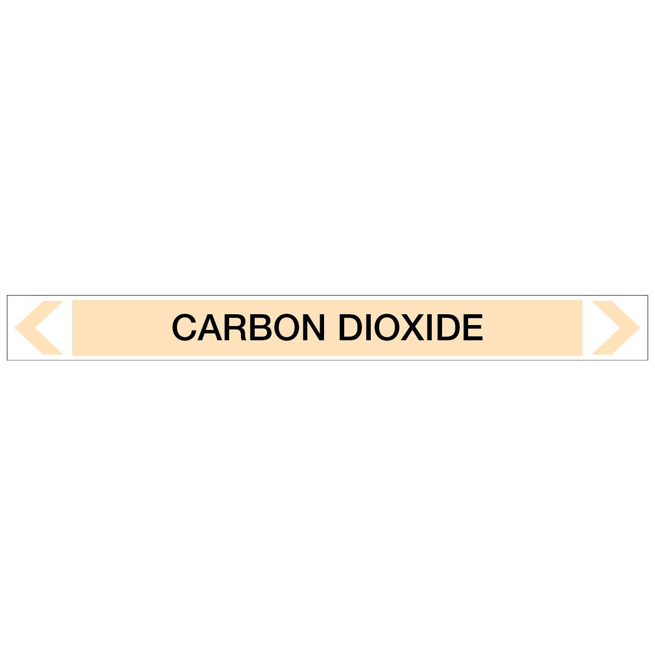 Gases - Carbon Dioxide - Pipe Marker Sticker - New Signs