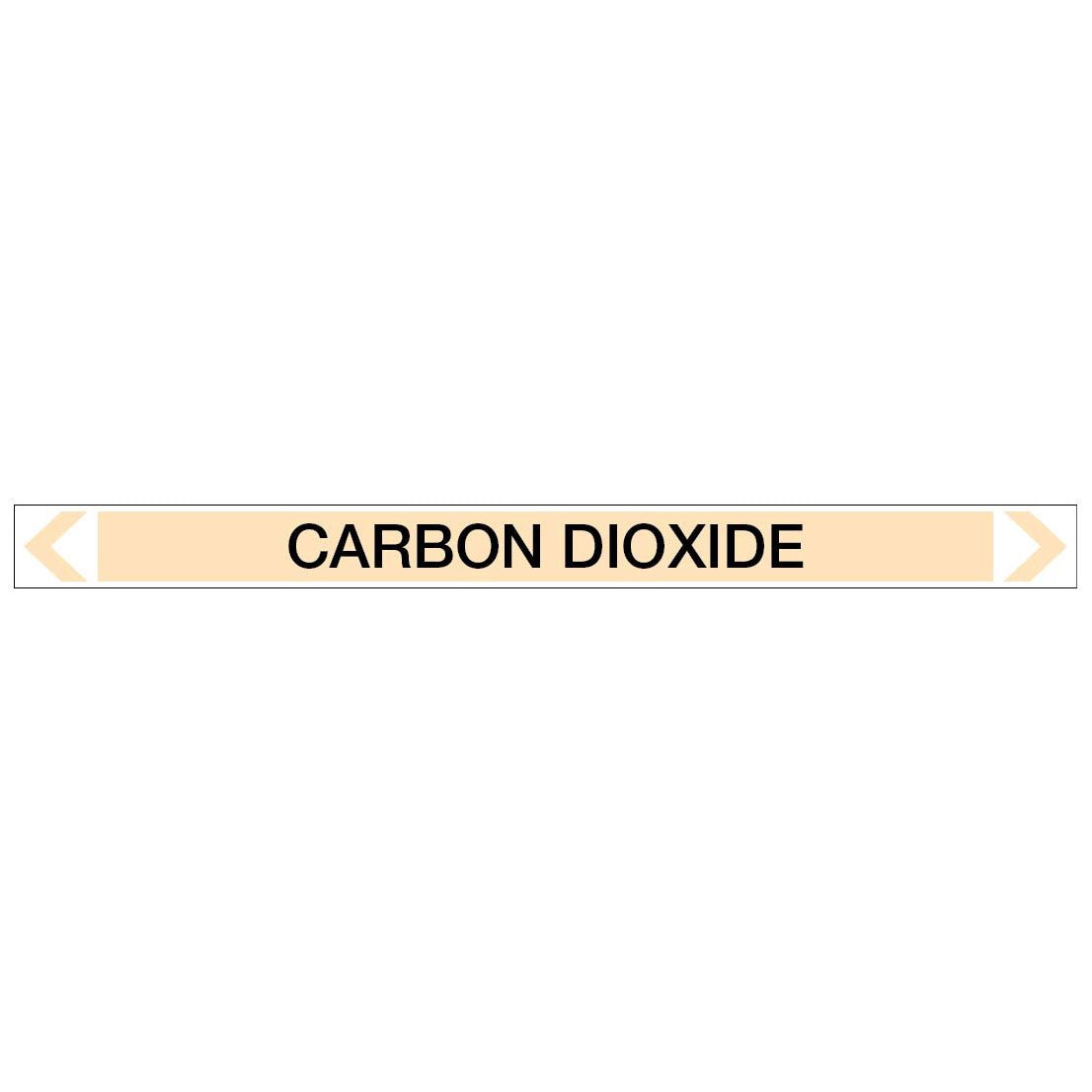 Gases - Carbon Dioxide - Pipe Marker Sticker - New Signs