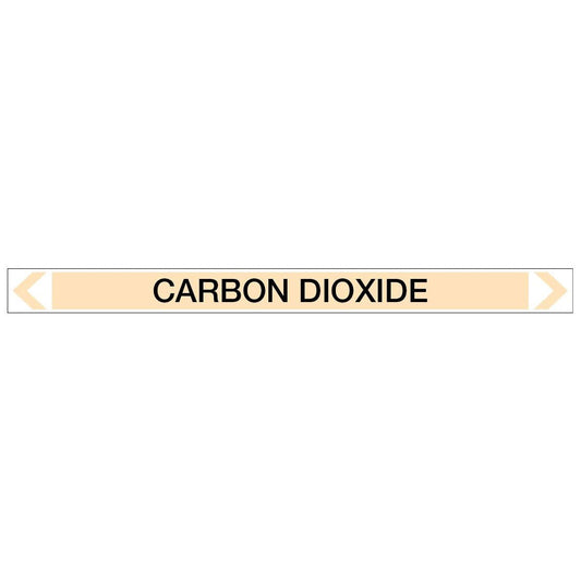 Gases - Carbon Dioxide - Pipe Marker Sticker - New Signs