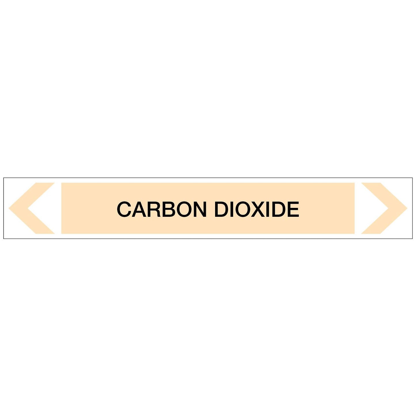 Gases - Carbon Dioxide - Pipe Marker Sticker - New Signs