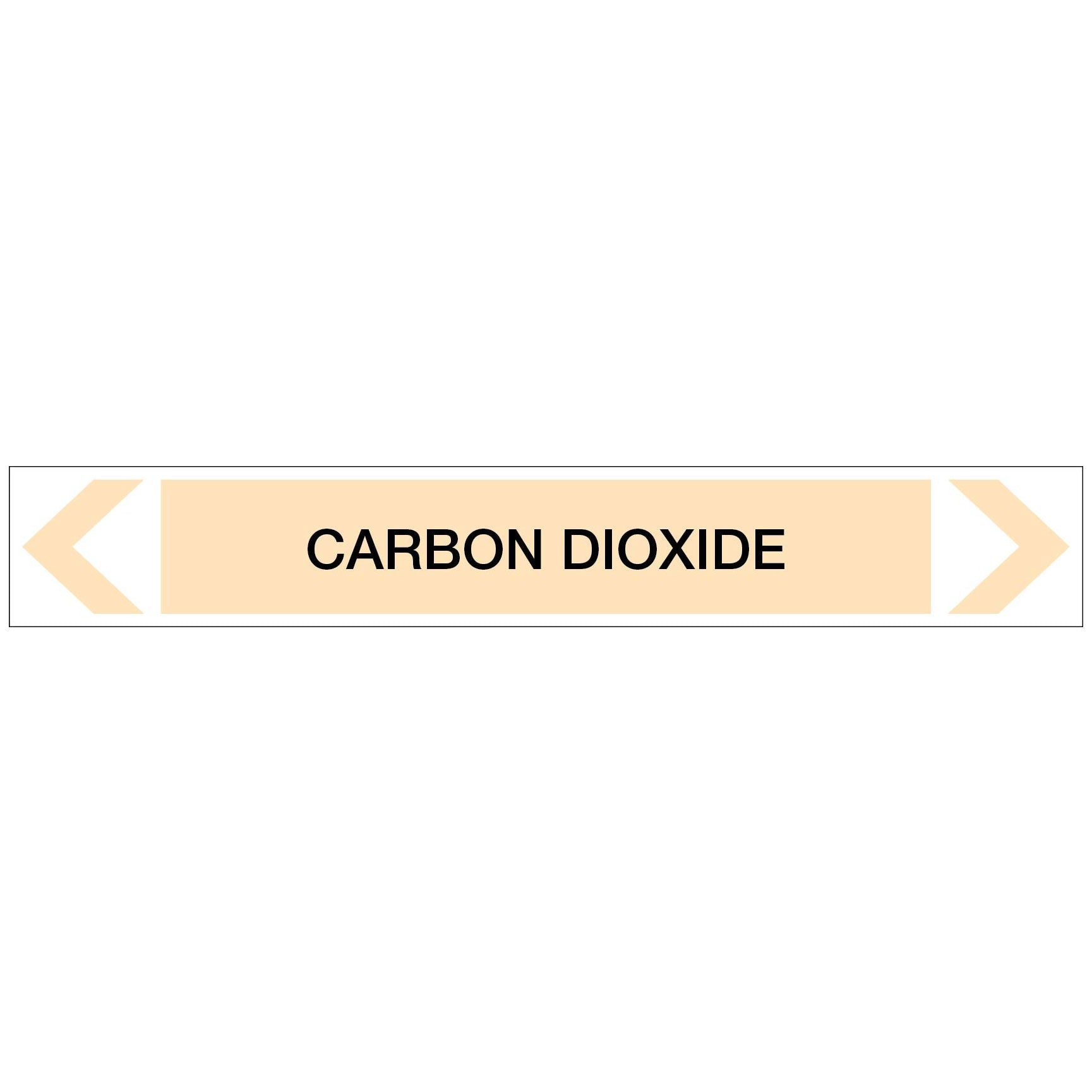 Gases - Carbon Dioxide - Pipe Marker Sticker - New Signs