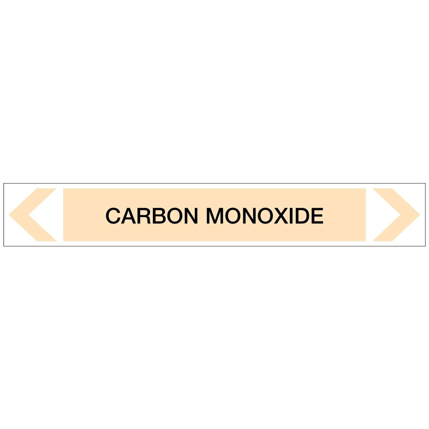 Gases - Carbon Monoxide - Pipe Marker Sticker - New Signs