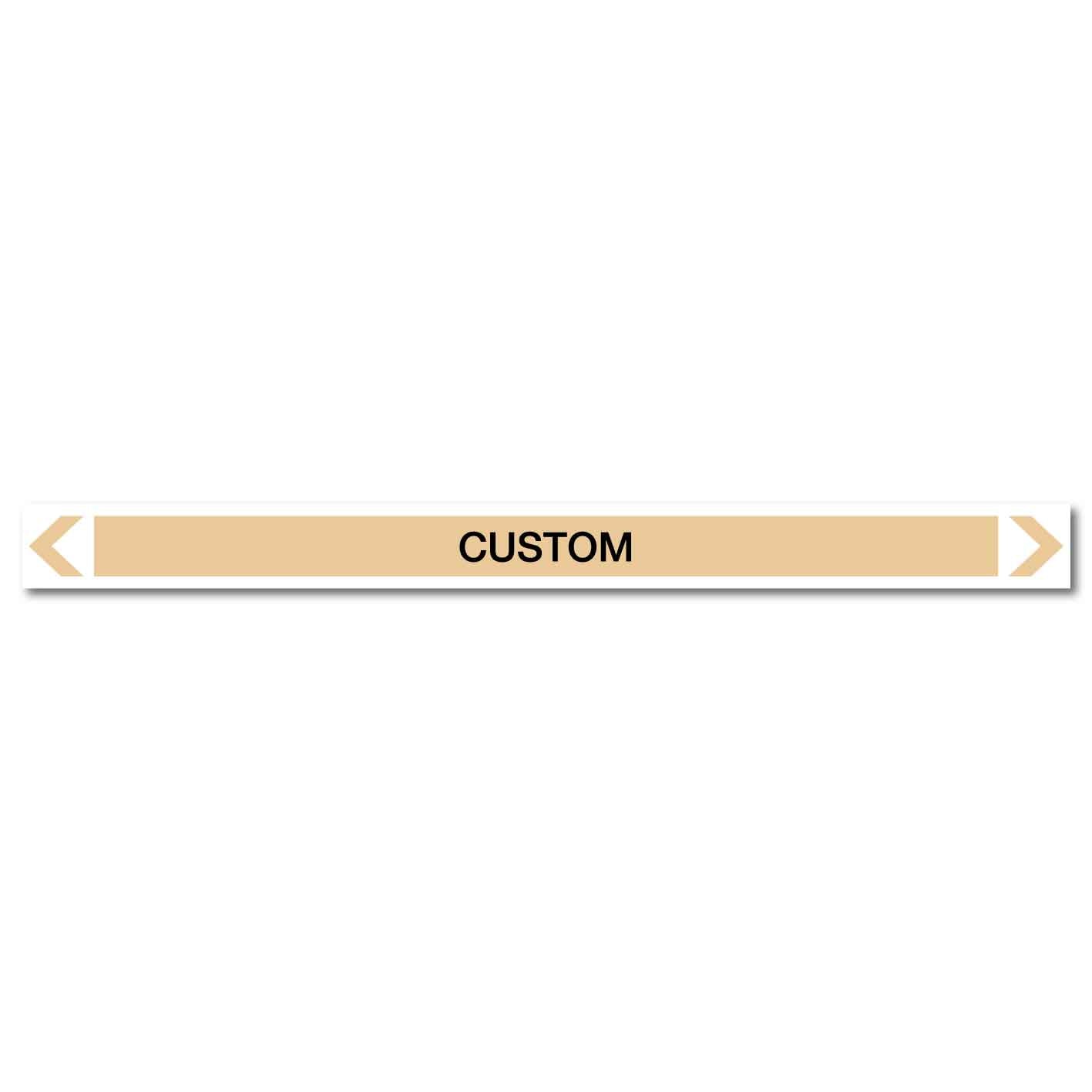 Gases - Custom - Pipe Marker Sticker - New Signs