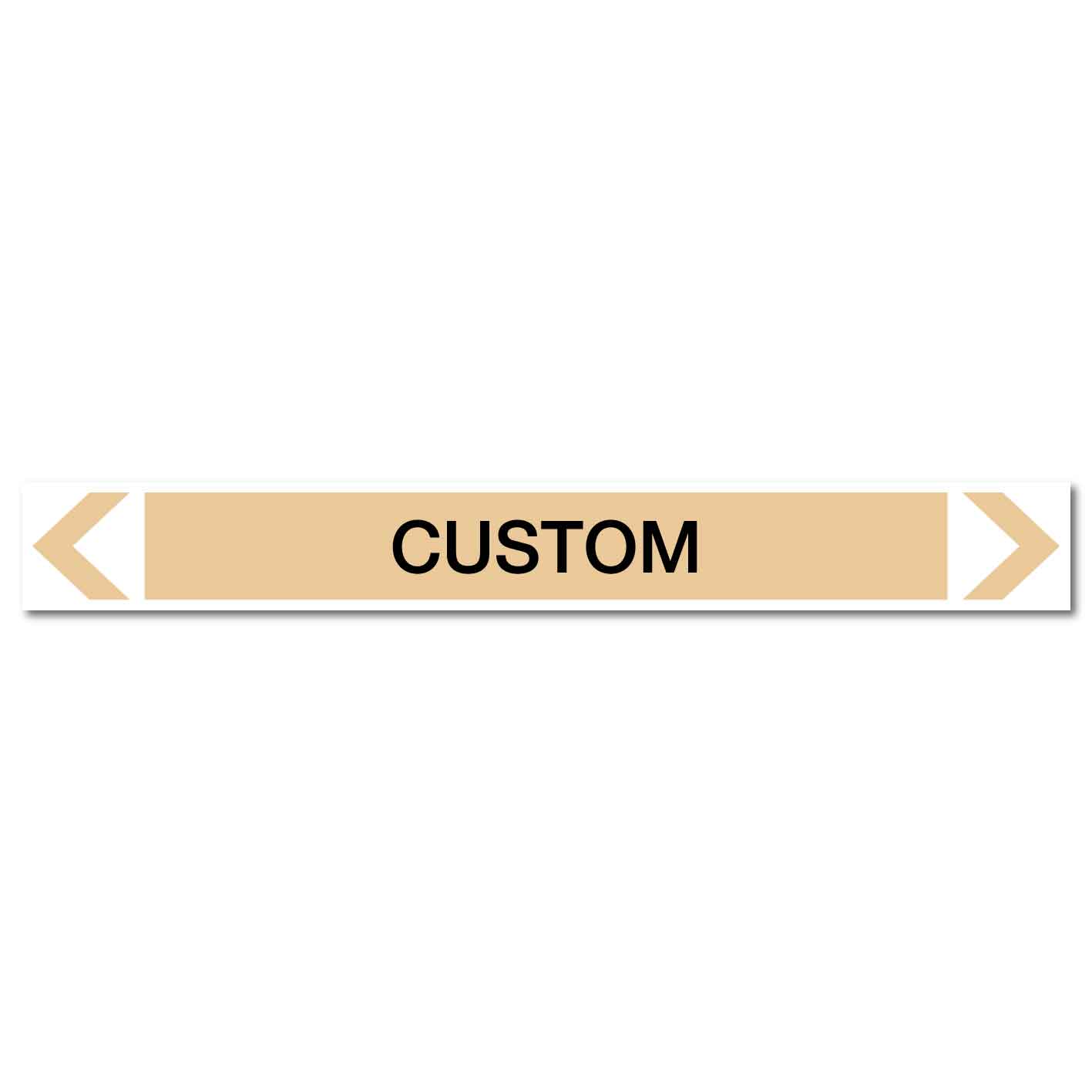 Gases - Custom - Pipe Marker Sticker - New Signs