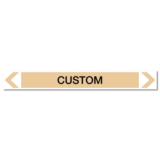 Gases - Custom - Pipe Marker Sticker - New Signs